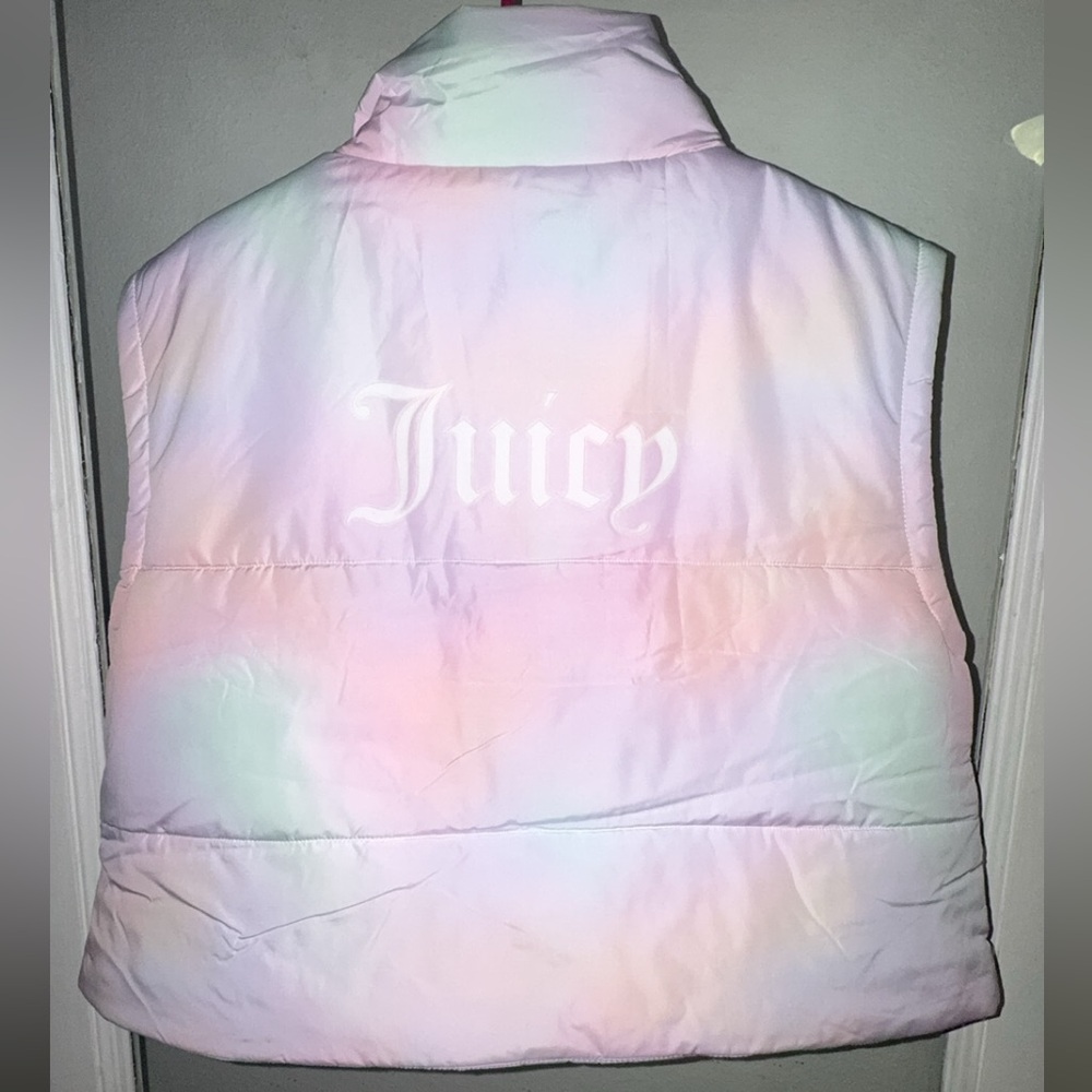 Juicy Couture Pink Satin Lined Vest- NWT LARGE